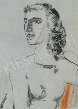  Szabó Ákos - Női portré, 1958 