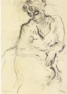  Szabó Ákos - Ülő nő, 1955 