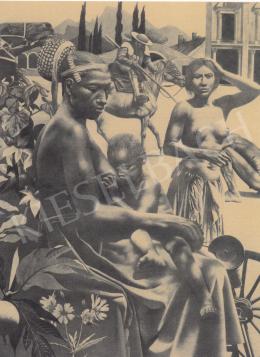  Szabó Ákos - Afrikai nő szoptatás közben, 1975 