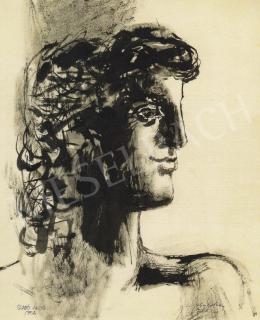  Szabó Ákos - Fiú portré, 1958 