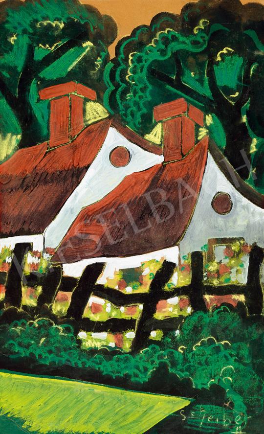  Scheiber, Hugó - Cottage in the wood painting