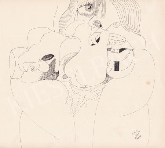 Eladó Orosz János - Női arckép (Hommage a Picasso), 1981 festménye