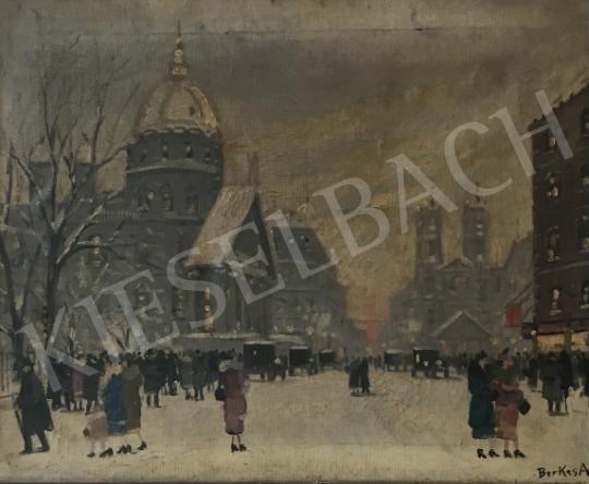 For sale  Berkes, Antal - Budapest in winter 's painting