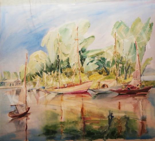 For sale  László Sárpataky - Lake Balaton with Sailing Boats 's painting