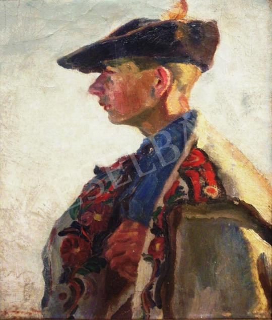 For sale Csuk, Jenő - Young Man in Traditional Costume, 1922 's painting