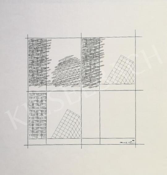 Eladó Zöld Anikó - Geometrikus formák festménye