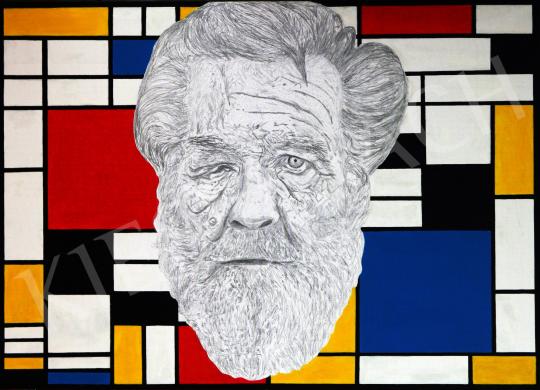  drMáriás - Egy hajléktalan Piet Mondrian műtermében, 2014 festménye