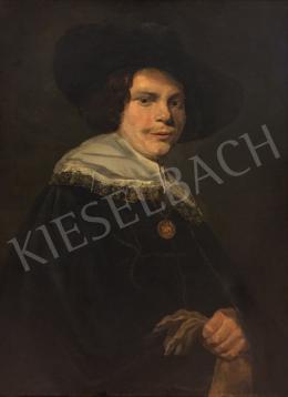  Ismeretlen 19. századi festő Frans Hals után - Férfi kalapban 