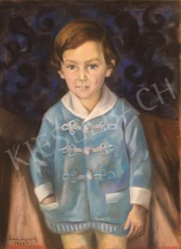  Schönberger, Armand - Little Boy in Light Blue House Coat, 1924 