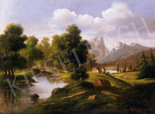Palme, Augustin - Landscape in the Alps | 6th Auction auction / 72 Lot