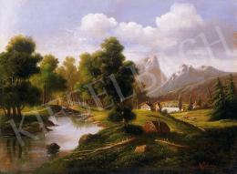 Palme, Augustin - Landscape in the Alps 