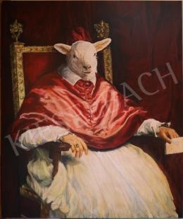  drMáriás - Holy Lamb as Vicar of Christ in Velasquez's Studio, 2020 