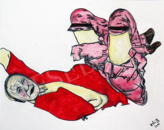  drMáriás - Kádár János Egon Schiele műtermében, 2014 festménye