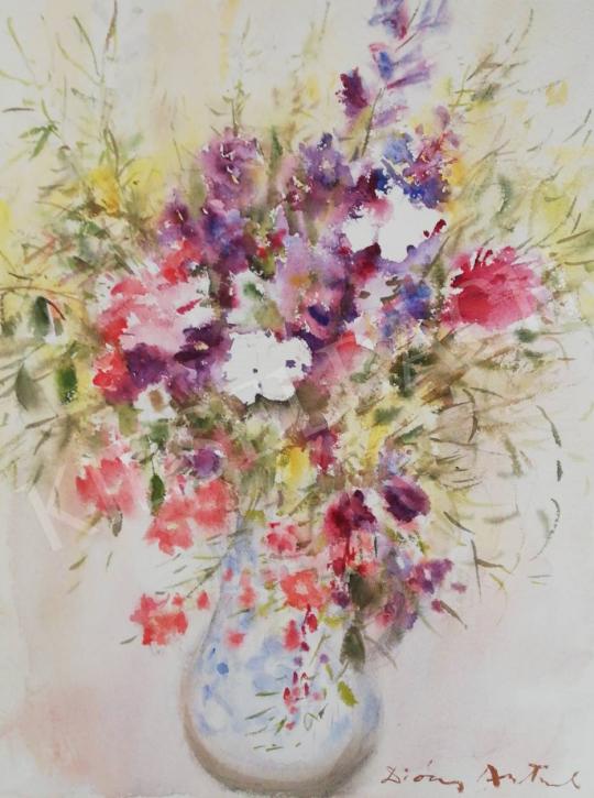 Eladó Diósy Antal - Csendélet mezei virágokkal festménye