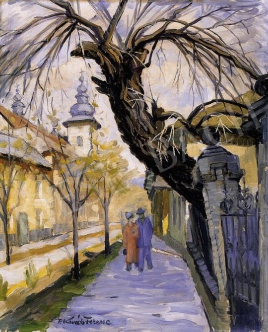 P. Kováts, Ferenc - Sunday Street in Nagybánya | 6th Auction auction / 127 Lot