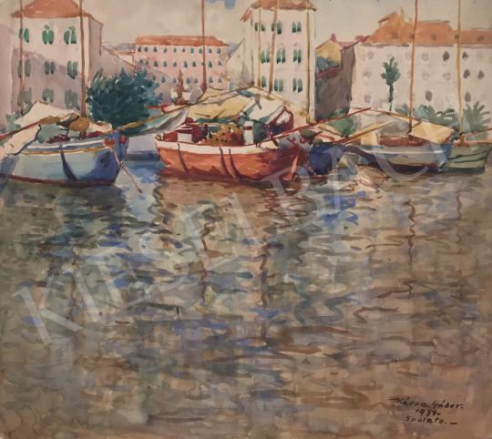 For sale  Kássa, Gábor - Spalato Port, 1937 's painting