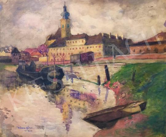  Kássa, Gábor - Hungarian Town, 1930 painting