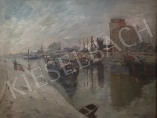 For sale  Kássa, Gábor - Budapest, The Csepel Port, 1953 's painting