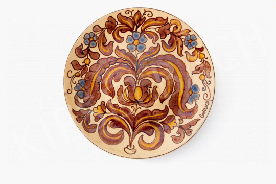  Gorka, Géza - Wall Platter, (Workshop of Badár Balázs), before 1924 painting