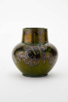  Gorka, Géza - Vase with Art Deco style painting (Keramos), 1924–1927 