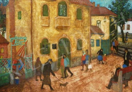 For sale  Hikádi Erzsébet - Street in Hévíz 's painting