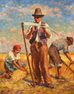 Bajnai Tóth, Lajos - Harvesters in the Field 