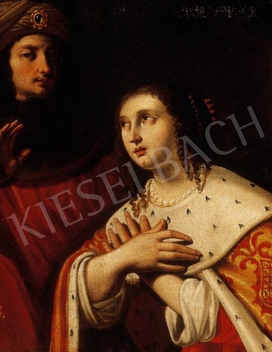 Ismeretlen festő, 17. század - Eszter Ahasvérus előtt | 6. Aukció aukció / 160 tétel