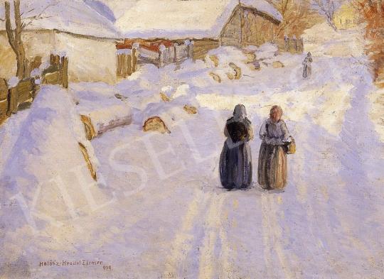  Halász-Hradil, Elemér - Winter Street in Sunlight | 6th Auction auction / 167 Lot