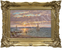 Rubovics, Márk - Lake Balaton (Sunset, Sailing Boats) 