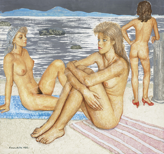  Czene, Béla jr. - Nudes at the greek seashore, 1986
 | 64st Autumn Auction auction / 23 Lot