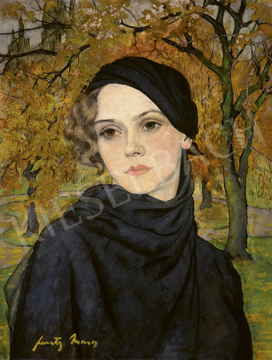 Feszty, Masa - Brown-eyed Girl in Autumn Landscape, 1920s | 64st Autumn Auction auction / 26 Lot