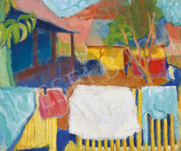Galimberti, Sándor - Yard in Nagybánya, 1907 
