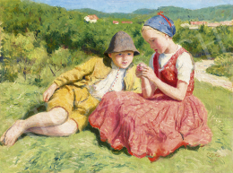  Glatz, Oszkár - Children on the Hill, 1941 