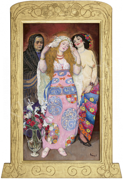  Belányi Viktor - Hommage á Klimt (A nő élete), 1920 körül | 64. Őszi Aukció aukció / 104 tétel