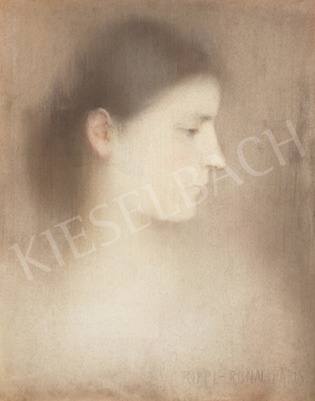 Rippl-Rónai József - Párizsi nő (Fiatalság, tavasz), 1891 körül | 64. Őszi Aukció aukció / 136 tétel
