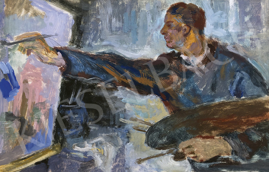 Bortnyik, Sándor - The Painter (Self-Portrait), 1933 | 64st Autumn Auction auction / 142 Lot