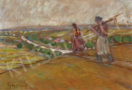 Egry József - Hazafelé (Esti harangszó), 1910 körül 