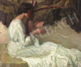  Nagy, Vilmos - Woman with Harp, 1909 