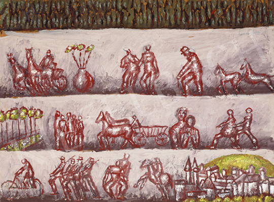  Román, György - Roads of Life (Marching) | 64st Autumn Auction auction / 163 Lot