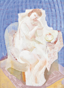  Kádár, Béla - Art Deco Nude in Blue Room | 64st Autumn Auction auction / 172 Lot