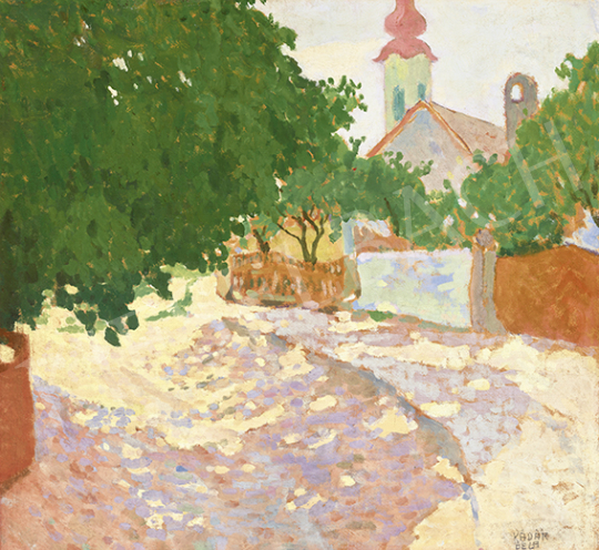  Kádár, Béla - Small Town Street (Szolnok), c. 1910 | 64st Autumn Auction auction / 174 Lot