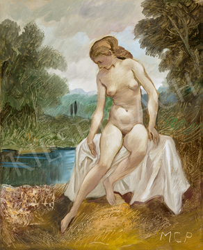 Molnár C., Pál - Nude at Waterside | 64st Autumn Auction auction / 178 Lot