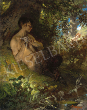 Szinyei Merse, Pál - At the Fount (Faun with Nymph), 1868 | 64st Autumn Auction auction / 219 Lot
