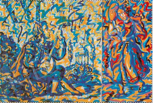  Kelemen Károly - Hideg és meleg, 1983 festménye