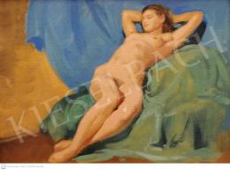 Istókovits, Kálmán - Lying Female Nude (Siesta) 
