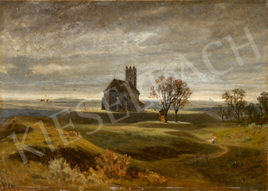 Gundelfinger, Gyula - Autumn Landscape with the Szinye Church painting