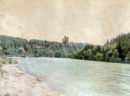 Gundelfinger, Gyula - Castle by the Water, around 1870 