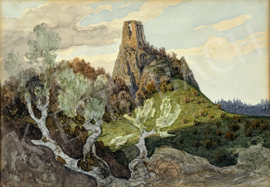 Gundelfinger, Gyula - Castle Ruins in Upper Hungary painting