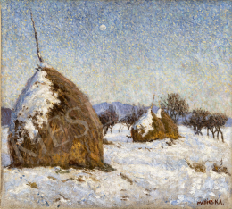  Maticska Jenő - Napsütéses téli nap Nagybányán (Klastromrét télen), 1903 