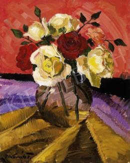P. Kováts, Ferenc - Still Life of Roses 